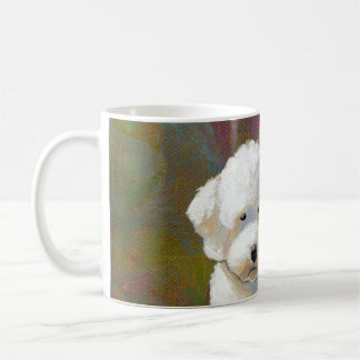 Betitelt: Ich denke an ihn - entzückenden weißen Kaffeetasse