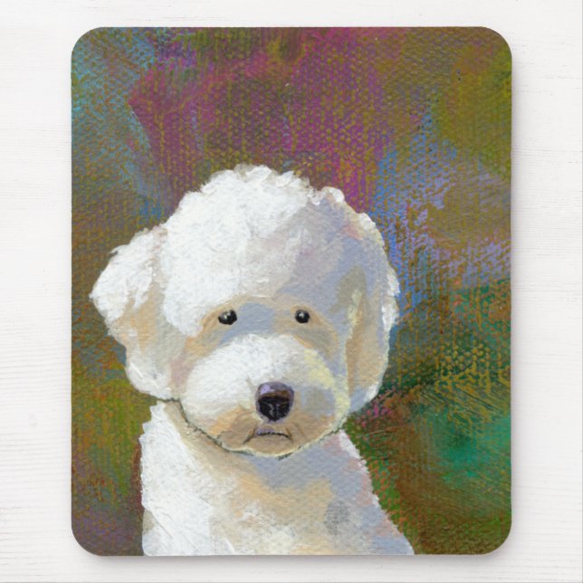 Betitelt: Ich denke an ihn - entzückenden weißen Mousepad (Vorne)