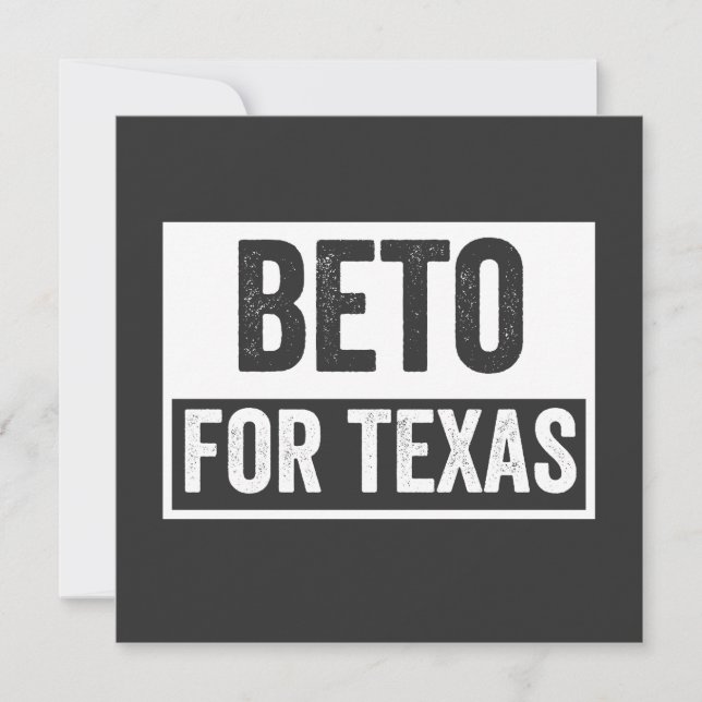 Beto FOR TEXAS Einladung (Vorderseite)
