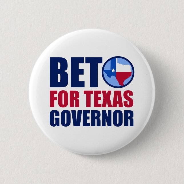 Beto for Texas Governor 2022 Midterm Election Button (Vorderseite)