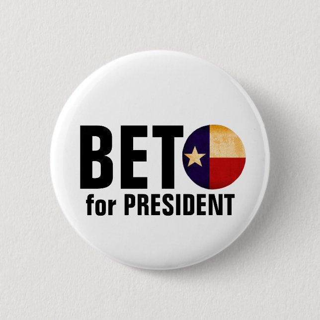 Beto für Präsidenten Button (Vorderseite)