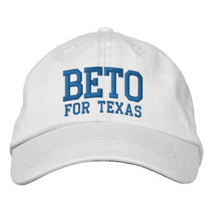 Beto für Texas-blaue und weiße Gewohnheit Bestickte Baseballkappe