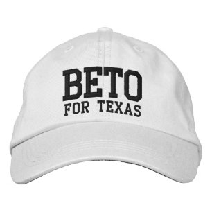 Beto für Texas Schwarz-weiße Sitte Bestickte Baseballkappe
