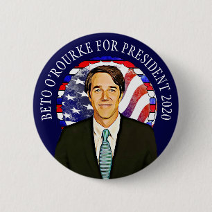 Beto O'Rourke für die US-Präsidentschaftswahl 2020 Button