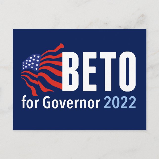Beto O'Rourke für Gouverneur der texanischen Präsi Postkarte (Vorderseite)