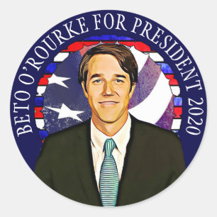 Beto O'Rourke pour Stickers Support Président 2020
