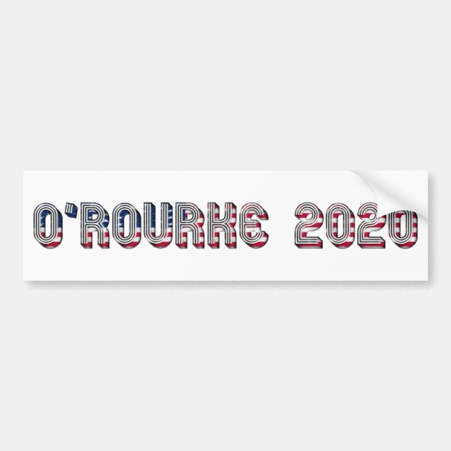 Beto O'Rourke Präsidentschaftskandidat 2020 Autoaufkleber (Vorne)
