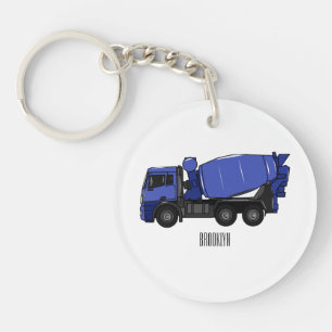 Béton mélange camion de transport caricature
