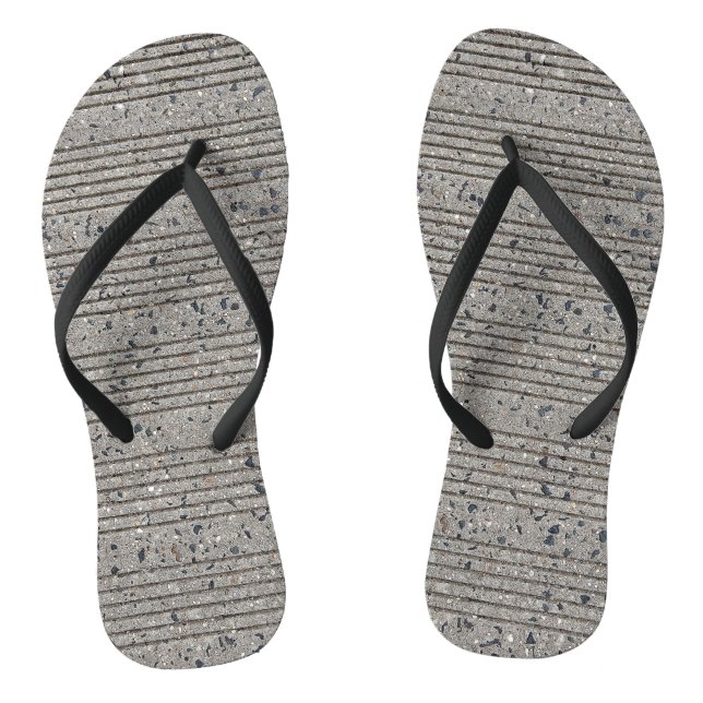 Beton Tining Grau Zement Sidewalk Flip Flops (Fußbett)