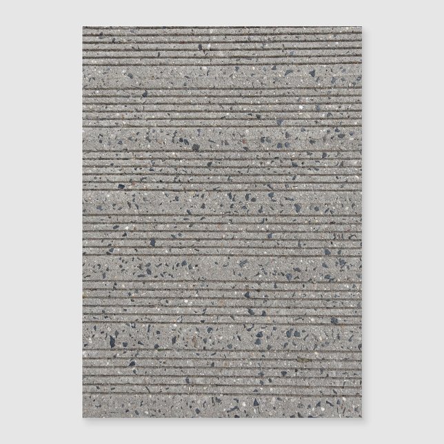 Beton Tining Grau Zement Sidewalk Magnetkarte (Vorderseite)