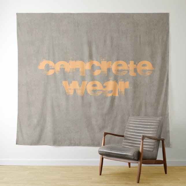 Betonabnutzung Wandteppich (Beispiel (Horizontal))