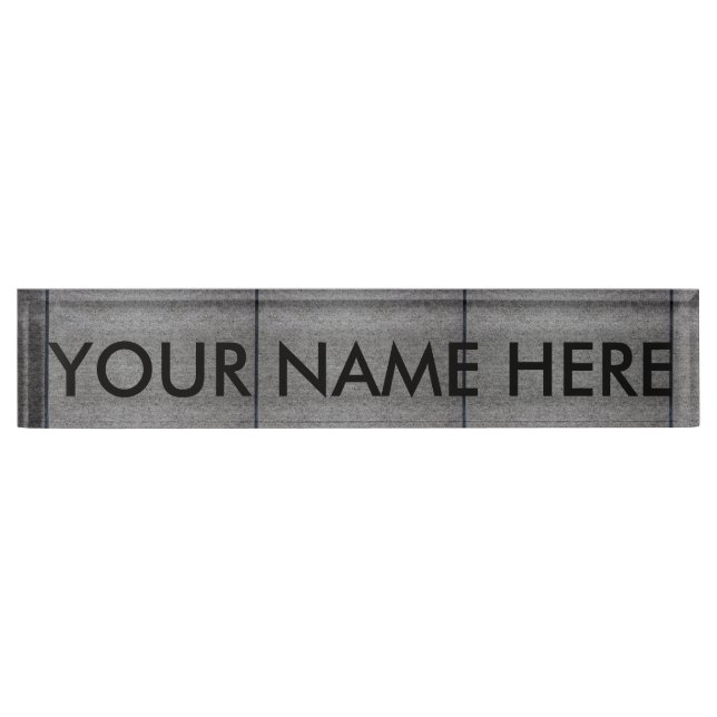 BETONDECKE ~ NAMENSPLAKETTE (Vorderseite)