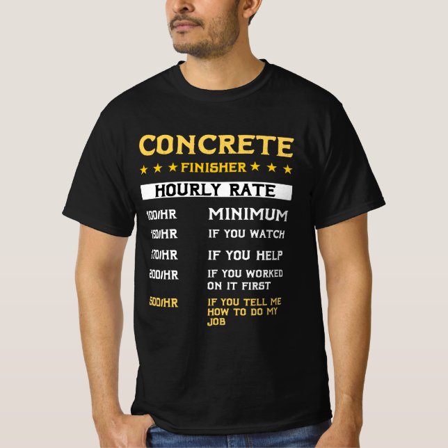 Betonfertigmaschine Stundenzement-Mischpult  T-Shirt (Vorderseite)