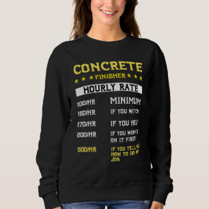 Betonfertigmaschine Zement Mixer Lkw-Antrieb Sweatshirt