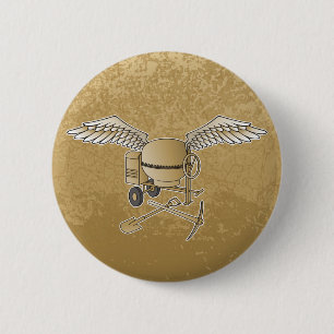 Betonmischer beige button