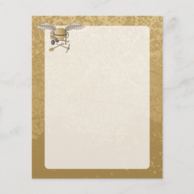 Betonmischer beige flyer (Vorne)