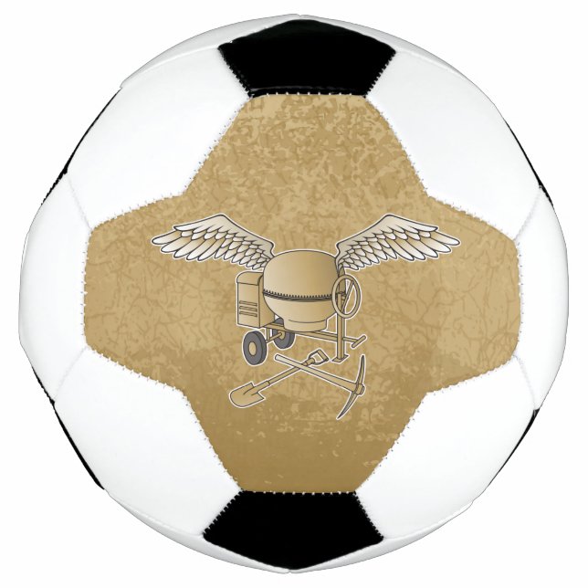 Betonmischer beige fußball (Vorderseite)