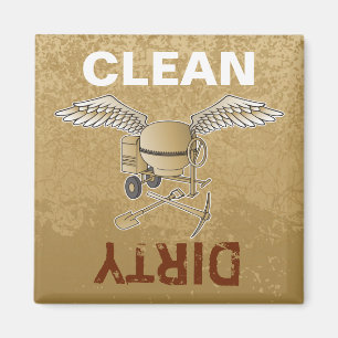 Betonmischer beige magnet