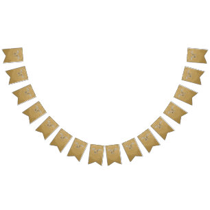 Betonmischer beige wimpelkette