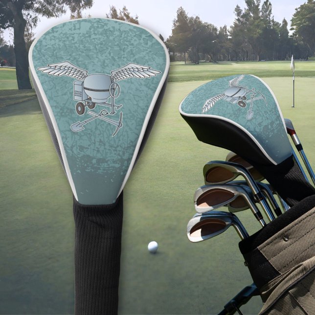 Betonmischer blau-grau golf headcover (Von Creator hochgeladen)