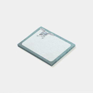 Betonmischer blau-grau post-it klebezettel