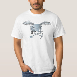 Betonmischer blau-grau T-Shirt