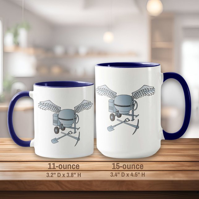 Betonmischer blau-grau tasse (Von Creator hochgeladen)