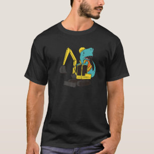Betonmischer Dinosa für den Bau von Lkw T-Shirt