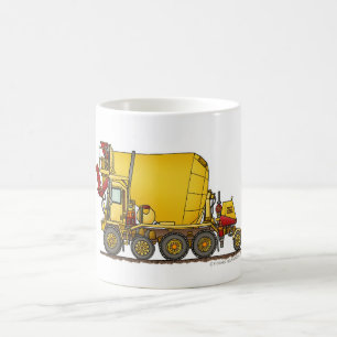 Betonmischer-Fronten-Entladungs-LKW-Bau MU Kaffeetasse