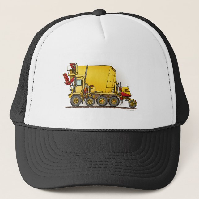 Betonmischer-LKW-Hut Truckerkappe (Vorderseite)