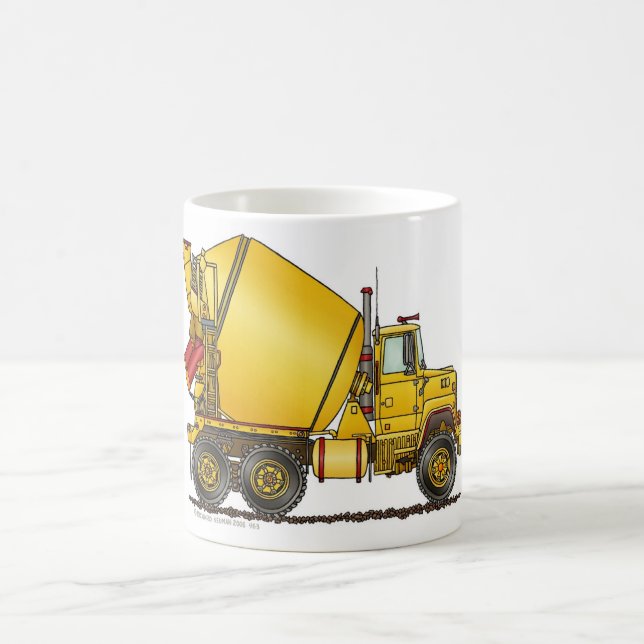 Betonmischer-LKW-Tassen Kaffeetasse (Mittel)