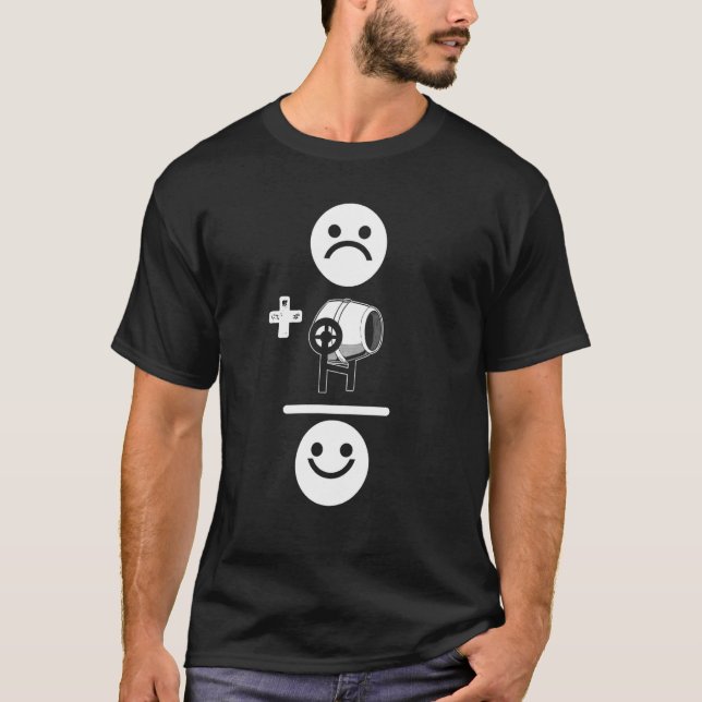 Betonmischer Zement-Mason Betonfertiger T-Shirt (Vorderseite)