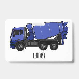 Betonmischtransportwagen Cartoon Ausweis