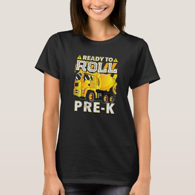 Betonmischwagen zum Rollen vor K T-Shirt (Vorderseite)
