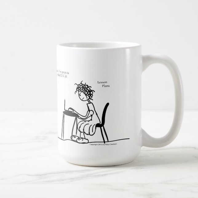 Betonte Lehrer-Tasse Kaffeetasse (Rechts)
