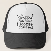 Betonter, gesegneter und Kaffee besessen gewesener