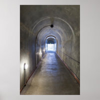 Betontunnel in einem Nazi-Bunker