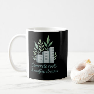 Betonwurzeln Dachbodenträume Kaffeetasse