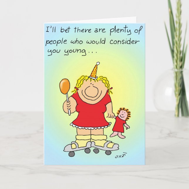 Betrachten Sie Sie jung Karte (Vorderseite)