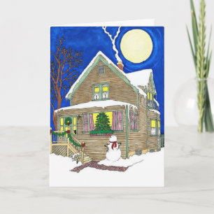 Betrachten von feiertagskarte