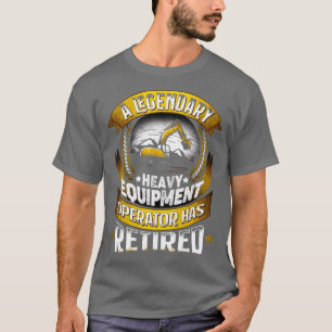 Betreiber von sonnigen Baggerschweren Maschinen 12 T-Shirt