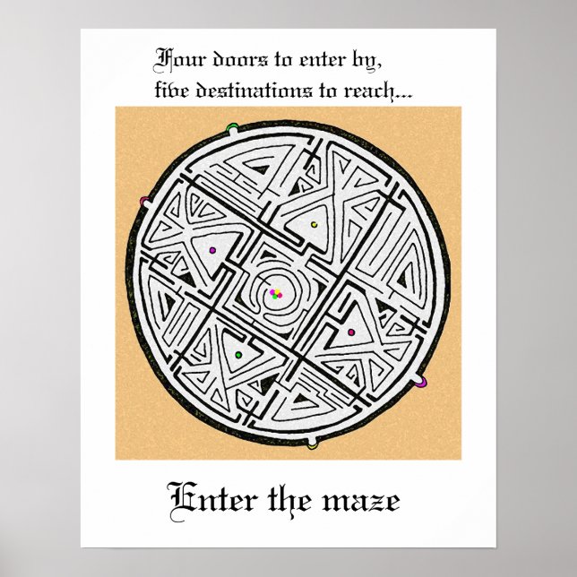 Betreten Sie das Labyrinth Poster (Vorne)