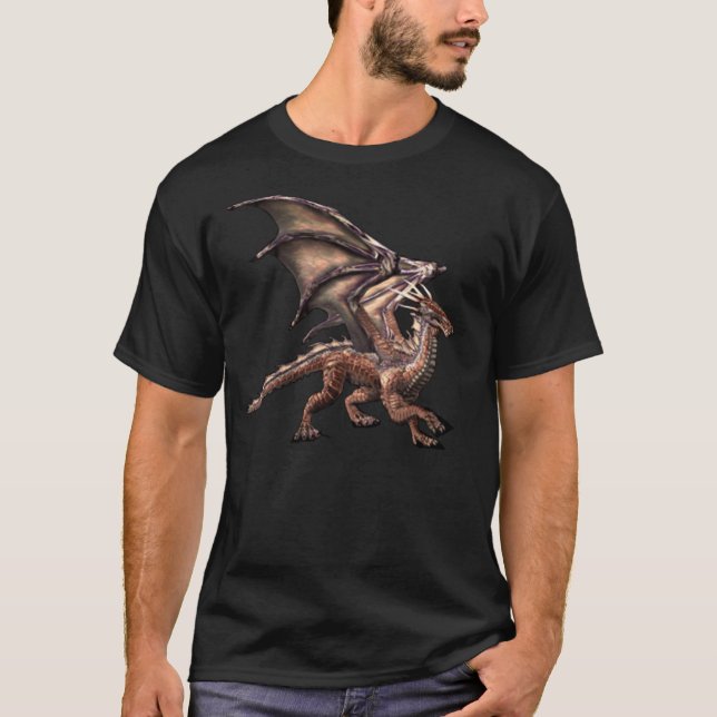 Betreten Sie den braunen Drachen T-Shirt (Vorderseite)