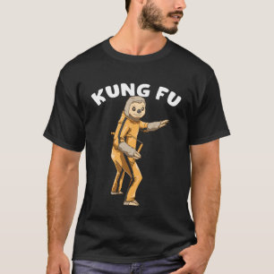 Betreten Sie den Sloth The Lazy Kung Fu Fighter T-Shirt
