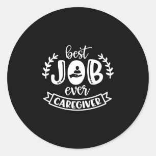 Betreuer, Pflegeassistent Runder Aufkleber