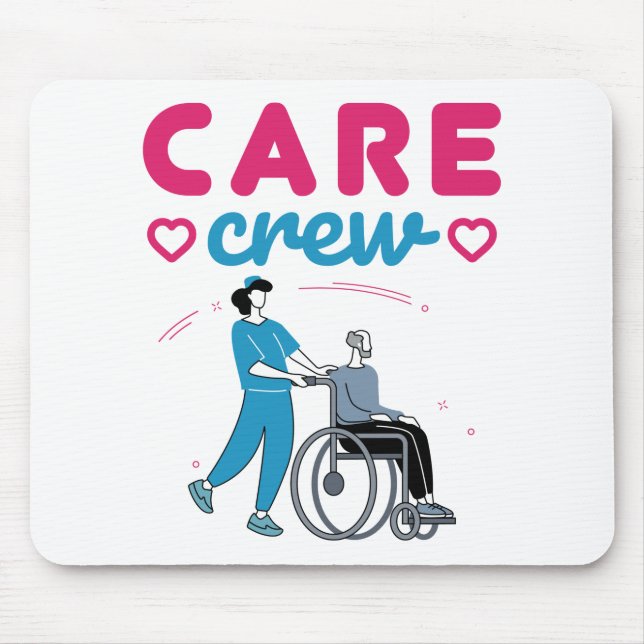 Betreuung von Crews im Zuhause-Pflegebereich Zuhau Mousepad (Vorne)