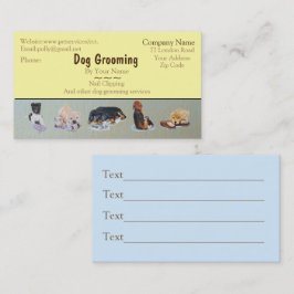 Betreuung von Hunden und Haustieren Terminkarte