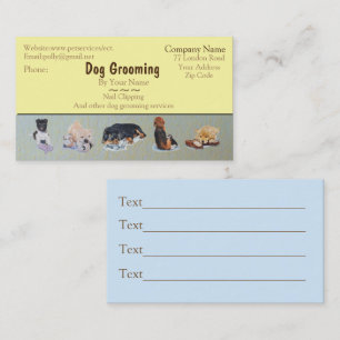 Betreuung von Hunden und Haustieren Terminkarte