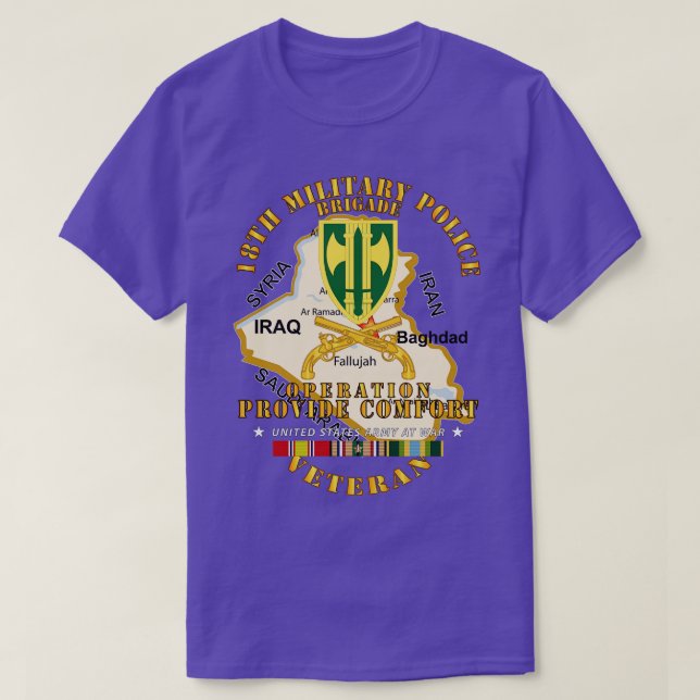 Betrieb Komfort 18. MP Brigade w COMFOR T-Shirt (Design vorne)