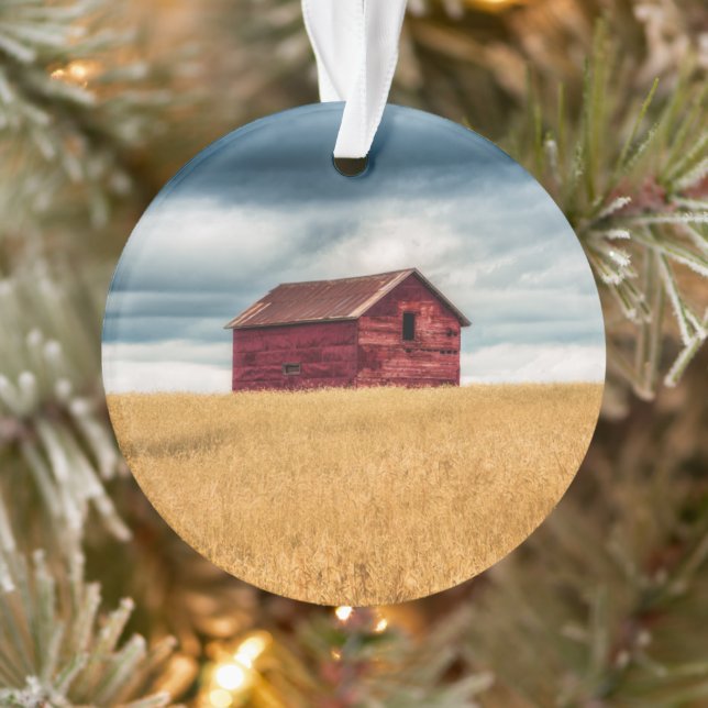 Betriebe | Alte rote Scheune Ornament (Baum)